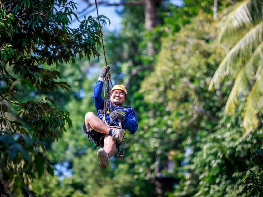 Samui Zipline Adventure with Transfer Service