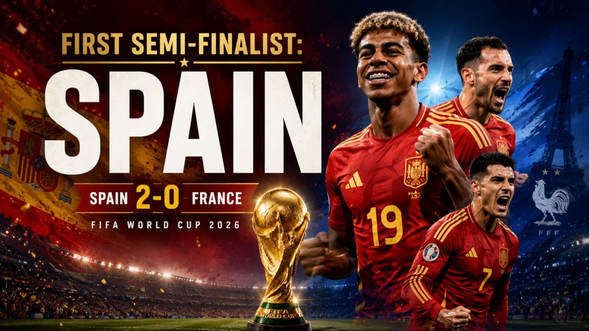 World Cup Semi Final - Spain vs France: 2-0