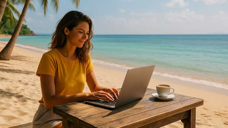 Can You Really Work From Paradise?