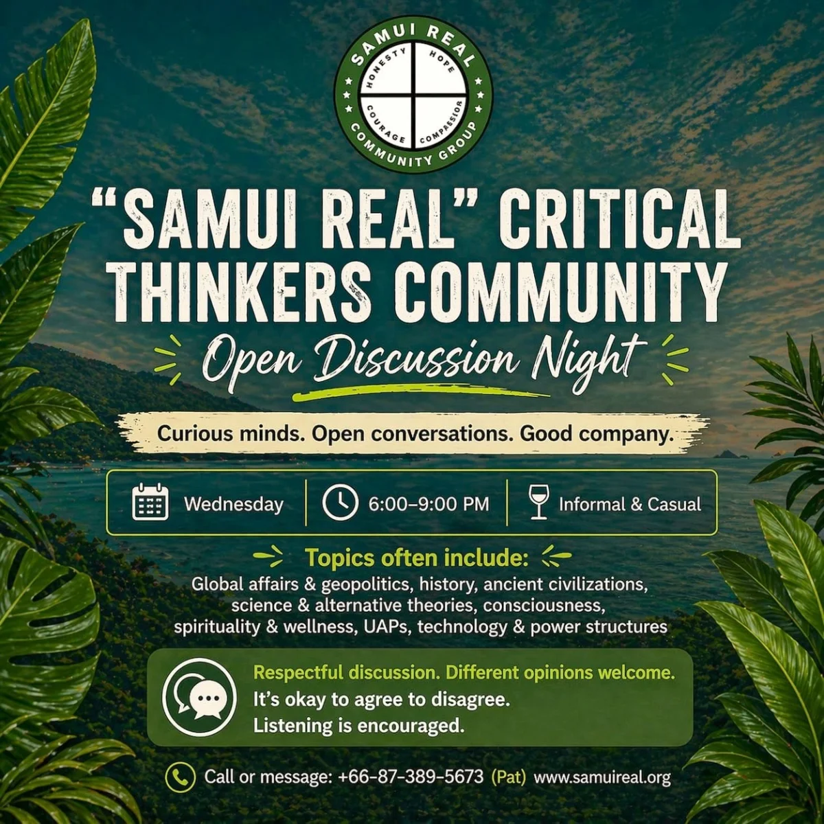 "Samui Real" Critical Thinkers Community