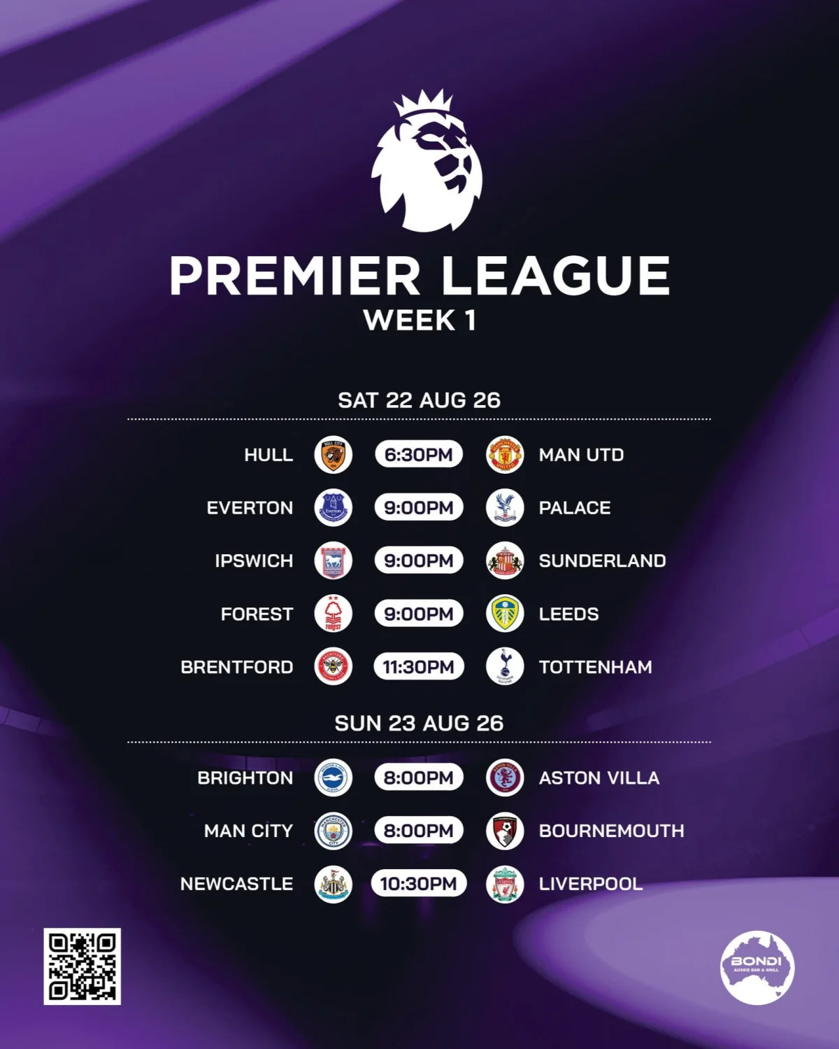Premier League Week 1