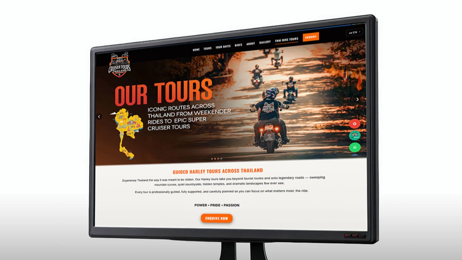New Website: Cruiser Tours Thailand